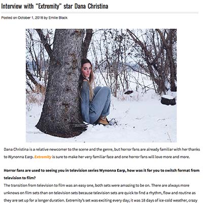  Interview with “Extremity” star Dana Christina